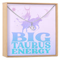 Big Taurus Energy Zodiac Necklace by Dear Ava