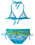 Kanu Surf Baby Girls' Malea Zebra Bikini, Blue, 18 Months by Vanessa Jane