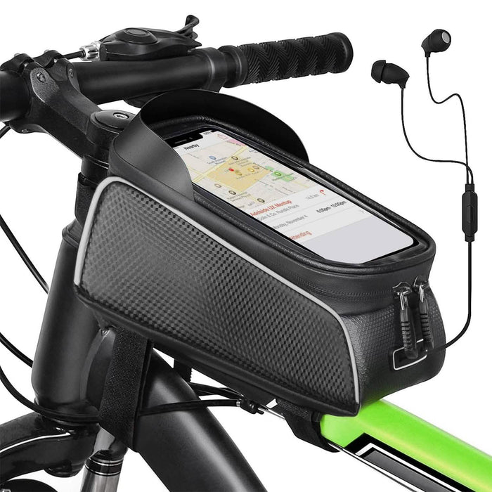 Bike Phone Front Frame Bag with Touch Screen Sun-Visor by DailySale