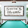 Billiards And Bar Sign by Tailored Canvases