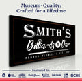 Billiards And Bar Sign II by Tailored Canvases