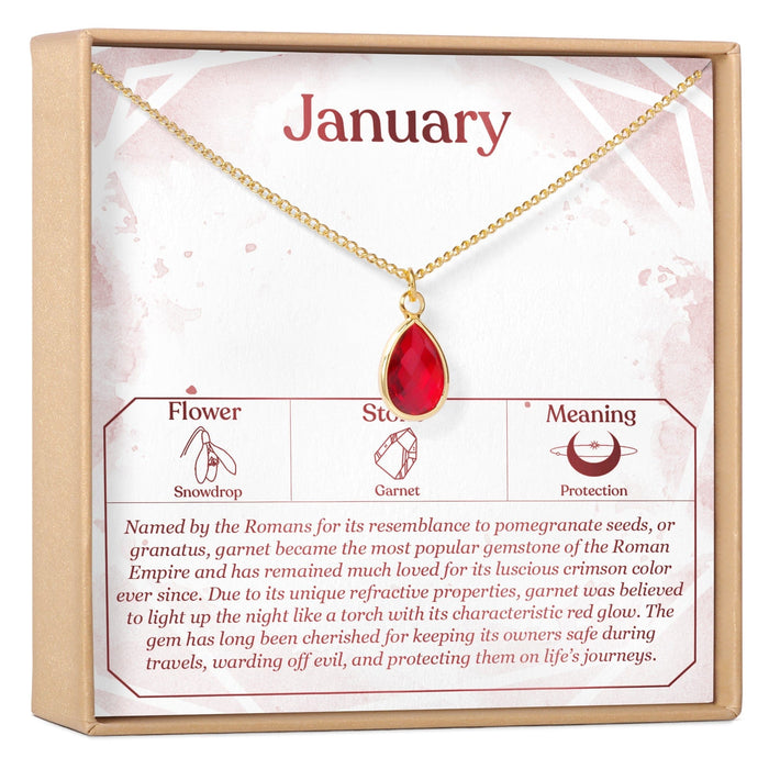 Birthday Birthstone Necklace by Dear Ava