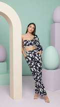Bebe Iris Crop One Shoulder Top, Size 8 by Vanessa Jane