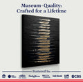 Black And Gold Abstract Minimalist Wall Art by Tailored Canvases