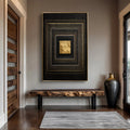 Black And Gold Core Wall Art by Tailored Canvases