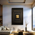 Black And Gold Core Wall Art by Tailored Canvases