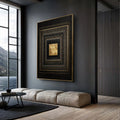 Black And Gold Core Wall Art by Tailored Canvases