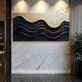 Black and Gold Minimalist Abstract Wall Art III by Tailored Canvases