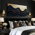 Black and Gold Minimalist Abstract Wall Art III by Tailored Canvases