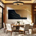 Black And Gold Minimalist Abstract X by Tailored Canvases
