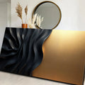 Black And Gold Minimalist Abstract XIII by Tailored Canvases