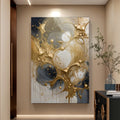 Black and Gold Splash Wall Art by Tailored Canvases