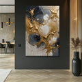 Black and Gold Splash Wall Art by Tailored Canvases