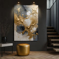 Black and Gold Splash Wall Art by Tailored Canvases