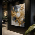 Black and Gold Splash Wall Art by Tailored Canvases