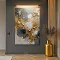 Black and Gold Splash Wall Art by Tailored Canvases