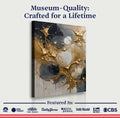 Black and Gold Splash Wall Art by Tailored Canvases