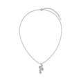 Black and White CZ Snake Necklace by Fine Color Jewels