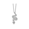 Black and White CZ Snake Necklace