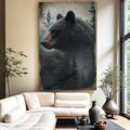 Black Bear Exposure Wall Art by Tailored Canvases