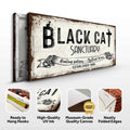 Black Cat Trading Company Sign by Tailored Canvases