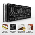 Black Cat’s Spirits & Charms Bar Halloween Sign II by Tailored Canvases