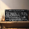 Black Cat’s Spirits & Charms Bar Halloween Sign II by Tailored Canvases