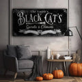 Black Cat’s Spirits & Charms Bar Halloween Sign III by Tailored Canvases