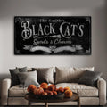 Black Cat’s Spirits & Charms Bar Halloween Sign III by Tailored Canvases