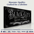 Black Cat’s Spirits & Charms Bar Halloween Sign III by Tailored Canvases