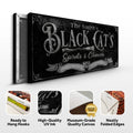 Black Cat’s Spirits & Charms Bar Halloween Sign III by Tailored Canvases