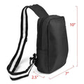 Black Crossbody Shoulder Sling Bag with USB Charging Port by DailySale
