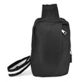 Black Crossbody Shoulder Sling Bag with USB Charging Port by DailySale