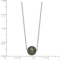 Black Cultured Tahitian Pearl Necklace by Fine Color Jewels