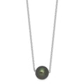 Black Cultured Tahitian Pearl Necklace by Fine Color Jewels