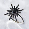 Black CZ Star Statement Ring - Assorted Sizes by DailySale