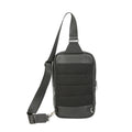 Black Full-Grain Leather Sling Bag for Men by MiamiLeathers.com