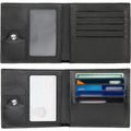 Black Genuine Leather Wallet Case - Apple AirTag by Zerodamage Sahara Case LLC