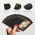 Black Golden Foil Poker Playing Cards by DailySale