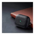 Black Leather Case - Apple AirPods Pro (1st Generation) by Zerodamage Sahara Case LLC