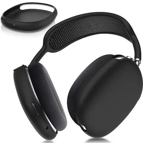 Black Liquid Silicone Cover Case - Apple AirPods Max by Zerodamage Sahara Case LLC