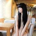 Black Long Straight Full Hair Wig Cosplay by DailySale