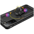 Black Military Kickstand Series Case - Samsung Galaxy S21 FE 5G by Zerodamage Sahara Case LLC