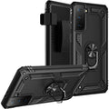 Black Military Kickstand Series Case - Samsung Galaxy S21 FE 5G by Zerodamage Sahara Case LLC