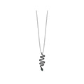 Black Spinel Snake Necklace by Fine Color Jewels