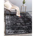 Unique Loom Sofia Casino Sofia Casino Black 7x10 Area Rug by Vanessa Jane