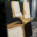 Black White and Gold Wall Art by Tailored Canvases