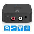 Black Wireless Bluetooth Receiver 5.0 aptX LL RCA NFC 3.5mm Jack Aux Audio Adapter by DailySale