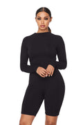 Long Sleeve Stretchy Romper by The House of Stylez