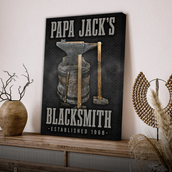 Blacksmith Sign by Tailored Canvases